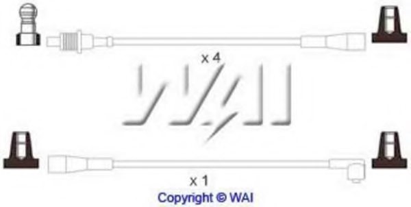 WAIglobal SL459 Ignition Cable Kit